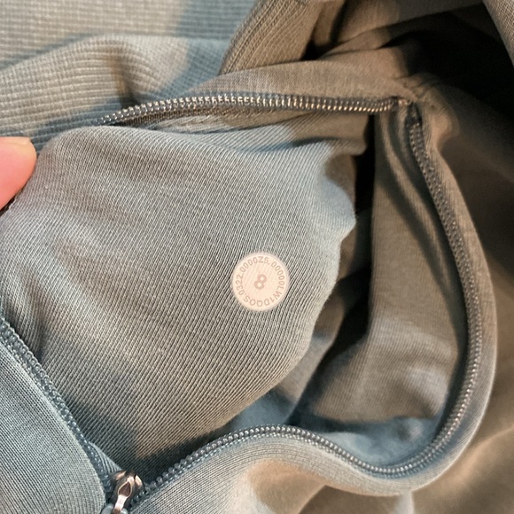 Lululemon Softstreme Long Sleeve Half-Zip Dress Tidewater Teal sz8 - Picture 10 of 10